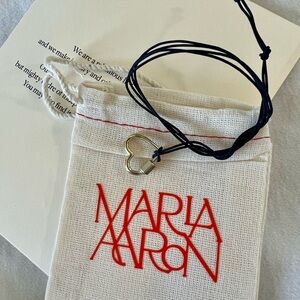 NWB Marla Aaron Silver Heart Lock
